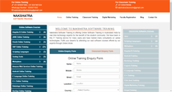 Desktop Screenshot of nakshatrasoftwaretraining.com