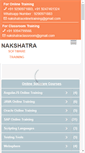 Mobile Screenshot of nakshatrasoftwaretraining.com